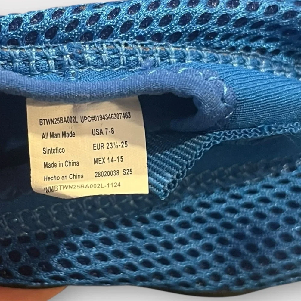Blue Mesh Water Shoes | Quick-Dry Aqua Sock | Size 7–8 | Toddler Outdoors